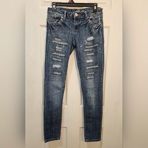 Distressed Blue Jeans for Women